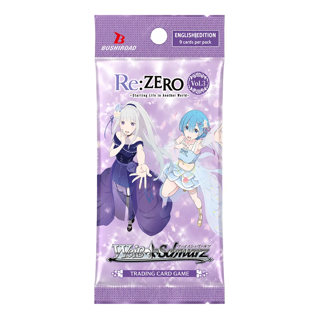 Weiss Schwarz: Re:Zero -Starting Life in Another World Vol.3 1st Edition English - 1 Booster